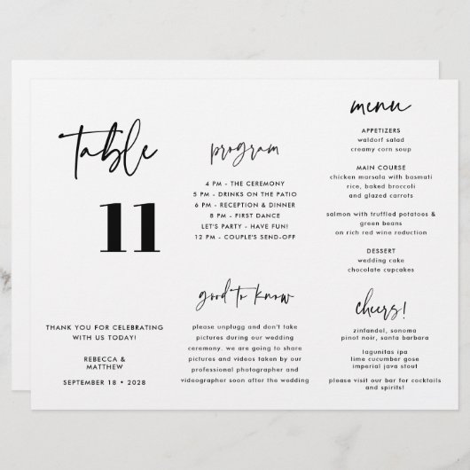 Drievoudig van het Moderne Programma van het Wedde (Voorkant / Achterkant)