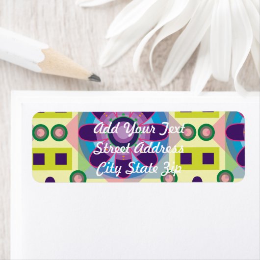 Drievoudig ventilatorpatroon etiket (Insitu)