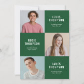 Drievoudige afgestudeerde Graad 3 Foto Groene afst Kaart (Voorkant)