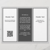 Drievoudige bedrijfsreclamefolder in neutrale kleu flyer (Achterkant)