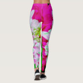 Drievoudige Bloem Kunst Abstracte Leggings (Achterkant)