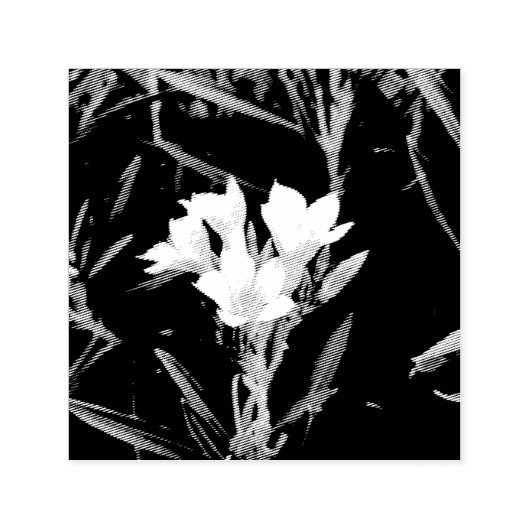 Drievoudige bloemstelen zelfinktende stempel (Design)