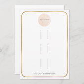 Drievoudige Bodemhaarklem Gold Foil Border Multi Bedankkaart (Voorkant / Achterkant)