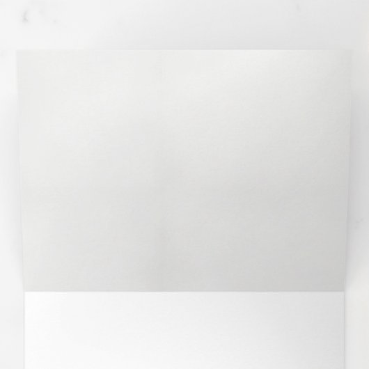 Drievoudige brief vouw uitnodigingen | Elegant dig (Binnenzijde eerst)