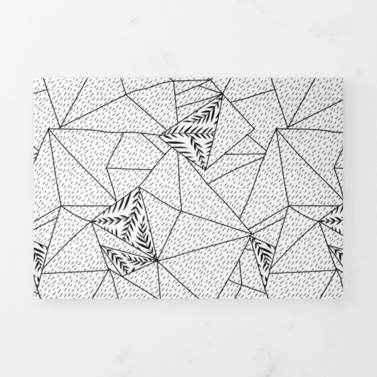 Drievoudige briefkaart vouwen | Aangepast 5x7 ontw (Cover)