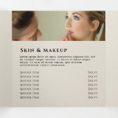 Drievoudige brochure Gold Black Shimmer Paper Drieluik Kaart (Binnenkant midden)