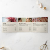 Drievoudige brochure Gold Black Shimmer Paper Drieluik Kaart (Binnen)