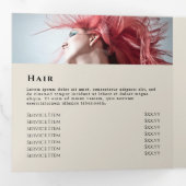 Drievoudige brochure Gold Black Shimmer Paper Drieluik Kaart (Binnenzijde eerst)