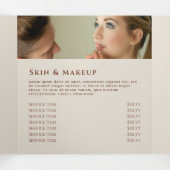 Drievoudige brochure met papieruitrijpingen voor S Drieluik Kaart (Binnenkant midden)