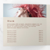 Drievoudige brochure met papieruitrijpingen voor S Drieluik Kaart (Binnenzijde eerst)