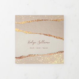 Drievoudige brochure met papieruitrijpingen voor S Drieluik Kaart