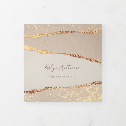 Drievoudige brochure met papieruitrijpingen voor S Drieluik Kaart (Cover)