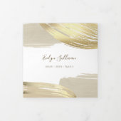 Drievoudige brochure voor goudverfpenseel drieluik kaart (Cover)