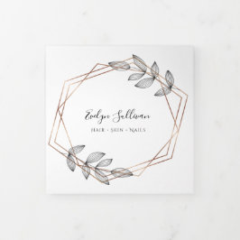 Drievoudige brochure voor het Lijst van de olievlo Drieluik Kaart