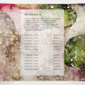 Drievoudige brochure voor roze groene waterverf drieluik kaart (Binnenkant midden)