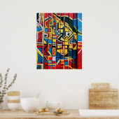 DRIEVOUDIGE CANDY FLIPPED POSTER (Keuken)