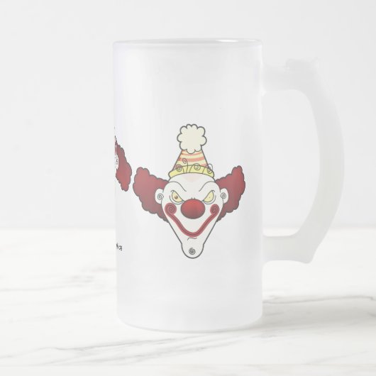 Drievoudige Clown Bevroren Bierpul Matglas Bierpul (Rechts)
