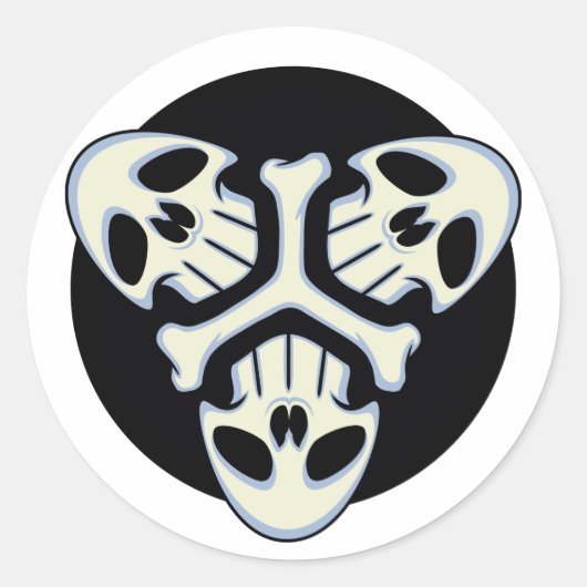 Drievoudige dood sticker (Voorkant)