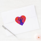 Drievoudige Godin Hart Sticker (Envelop)