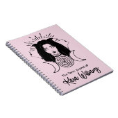 Drievoudige Godin Hecate Zwart & Roze Wicca Tarot Notitieboek (Rechterzijde)