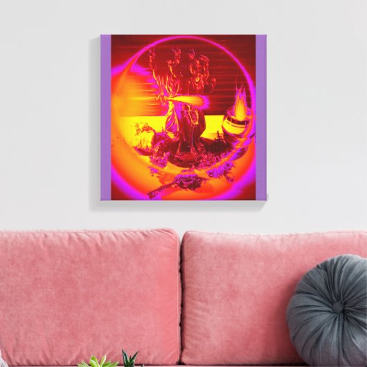 Drievoudige Godin Hekate met aanbod Canvas Afdruk (Insitu (Woonkamer))