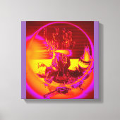 Drievoudige Godin Hekate met aanbod Canvas Afdruk (Voorkant)