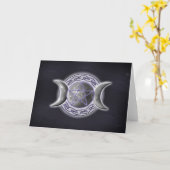 Drievoudige Godin Kaart (Gele Bloem)