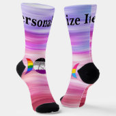  Drievoudige Godin Moon Pentacle Pride Sokken (Gebogen)