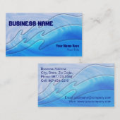 drievoudige golven ~ bc visitekaartje (Voorkant / Achterkant)
