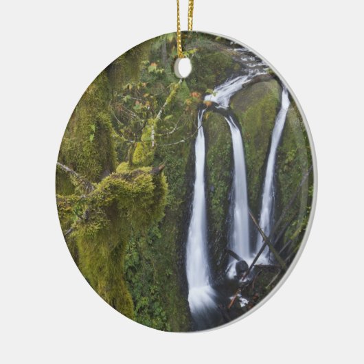 Drievoudige Herfsten, Columbia River Gorge Keramisch Ornament (Links)