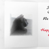 Drievoudige kaart - Kerstexcitement (Binnenzijde eerst)