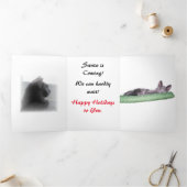 Drievoudige kaart - Kerstexcitement (Binnen)