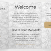 Drievoudige kaart Minimalistisch Elegant Neutraal (Binnenkant midden)