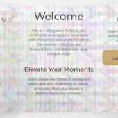 Drievoudige kaart Minimalistisch Elegant Neutraal (Binnenkant midden)