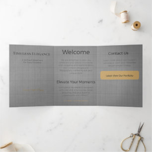 Drievoudige kaart Minimalistisch Elegant Neutraal