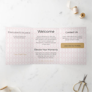 Drievoudige kaart Minimalistisch Elegant Neutraal