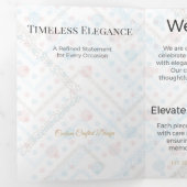Drievoudige kaart Minimalistisch Elegant Neutraal (Binnenzijde eerst)