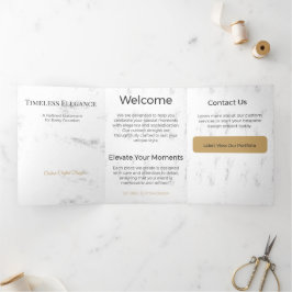 Drievoudige kaart Minimalistisch Elegant Neutraal