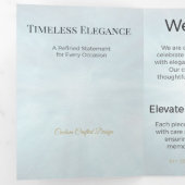 Drievoudige kaart Minimalistische Elegante Neutral (Binnenzijde eerst)