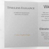 Drievoudige kaart Minimalistische Elegante Neutral (Binnenzijde eerst)