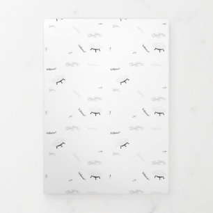 Drievoudige kaart Minimalistische Elegante Neutral