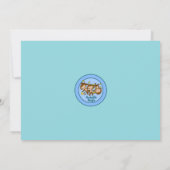 DRIEVOUDIGE KANTOONSTERS Babyschoenen BLAUW MM2 Kaart (Achterkant)