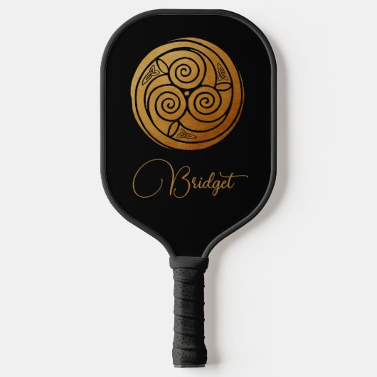Drievoudige Keltische Knoop Swirl Mandala Geperson Pickleball Paddle (Voorkant)