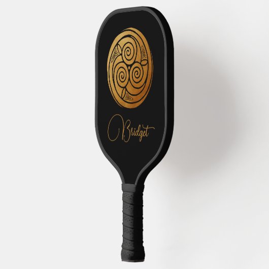 Drievoudige Keltische Knoop Swirl Mandala Geperson Pickleball Paddle (Links)