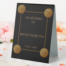 Drievoudige Keltische knoop wervelen bruiloft