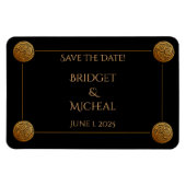 Drievoudige Keltische knoop wervelen bruiloft Magneet (Horizontaal)