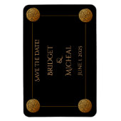 Drievoudige Keltische knoop wervelen bruiloft Magneet (Verticaal)