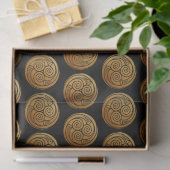 Drievoudige Keltische Knoopwervel Mandala Tissuepapier (Geschenk)