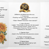 Drievoudige Kerk 50ste verjaardag programma (Binnenkant midden)