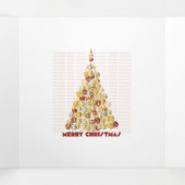 Drievoudige kerstboomkaart drieluik wenskaart (Binnenkant midden)